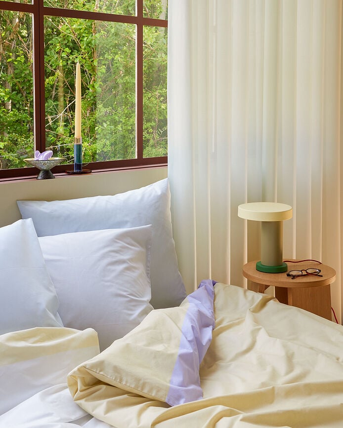 Juego de Cama Block, beige, 140 x 200 cm, funda de almohada 60 x 63 cm