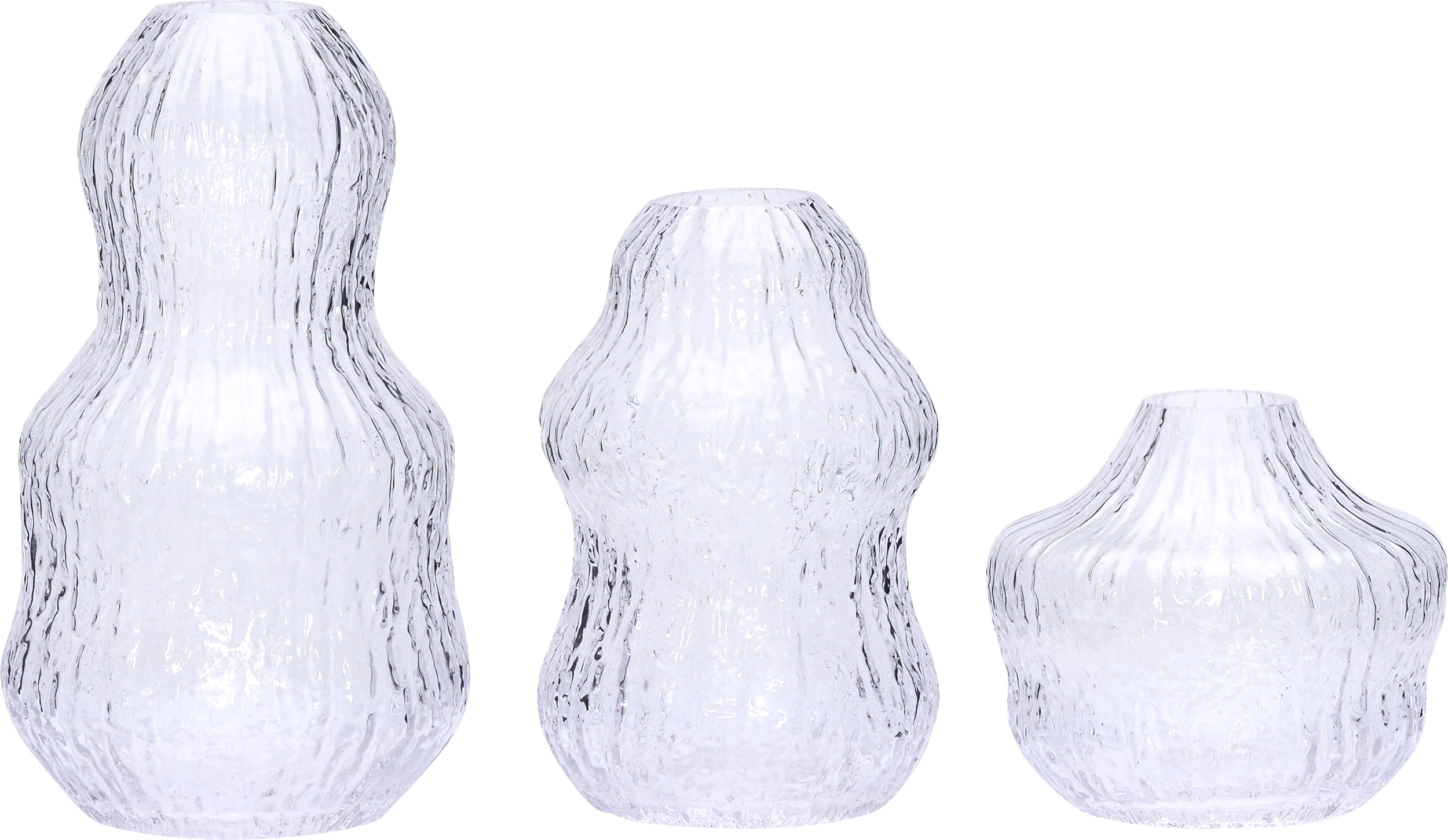 Fuyu Vasen transparent, 3 St.