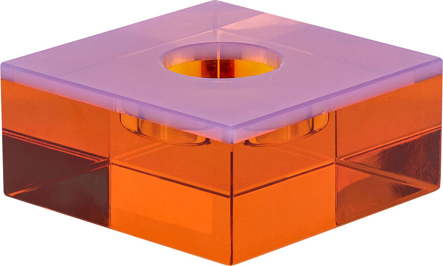 Fyrfadsstage Flux pink-orange