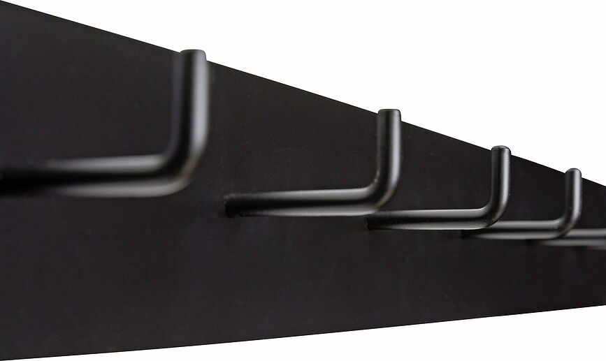 Hack Κρεμάστρα Τοίχου, 80 εκ., μαύρη