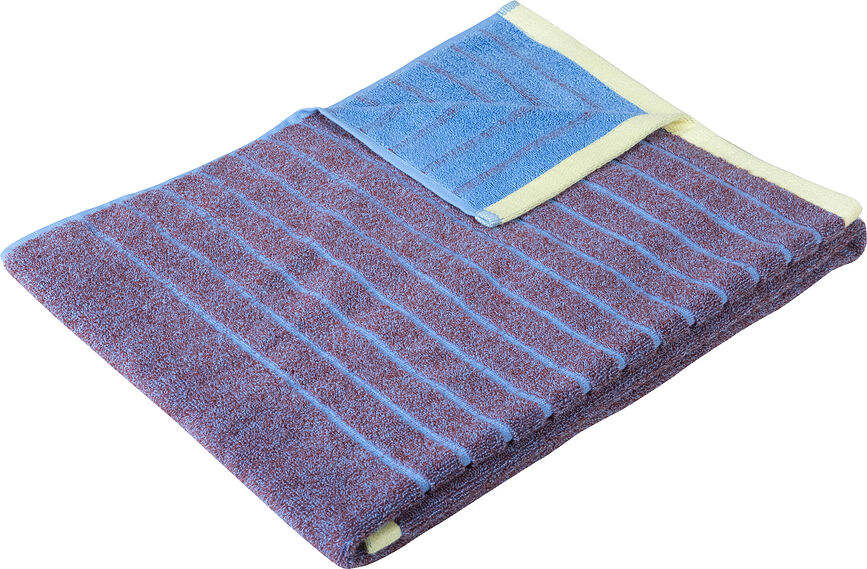Handdoek Hübsch 50 x 100 cm violetblauw