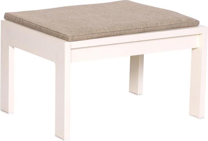 Haus Hocker/Beistelltisch quadratisch, 52 cm, beige