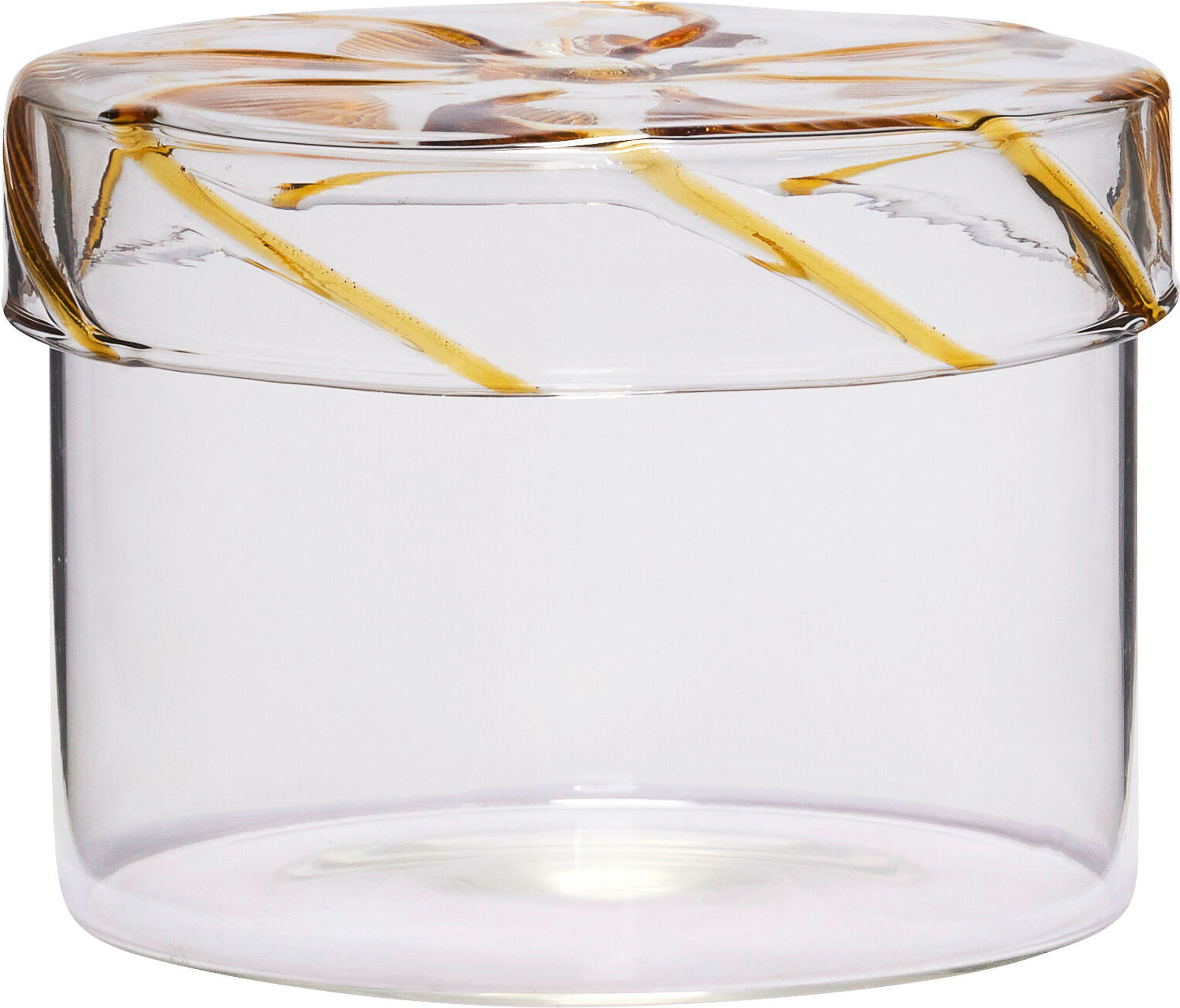 Heir Aufbewahrungsglas 10 cm gelb