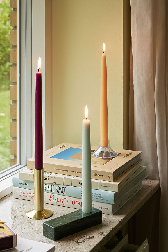 Heir Bougeoir pour bougie classique, bleu clair