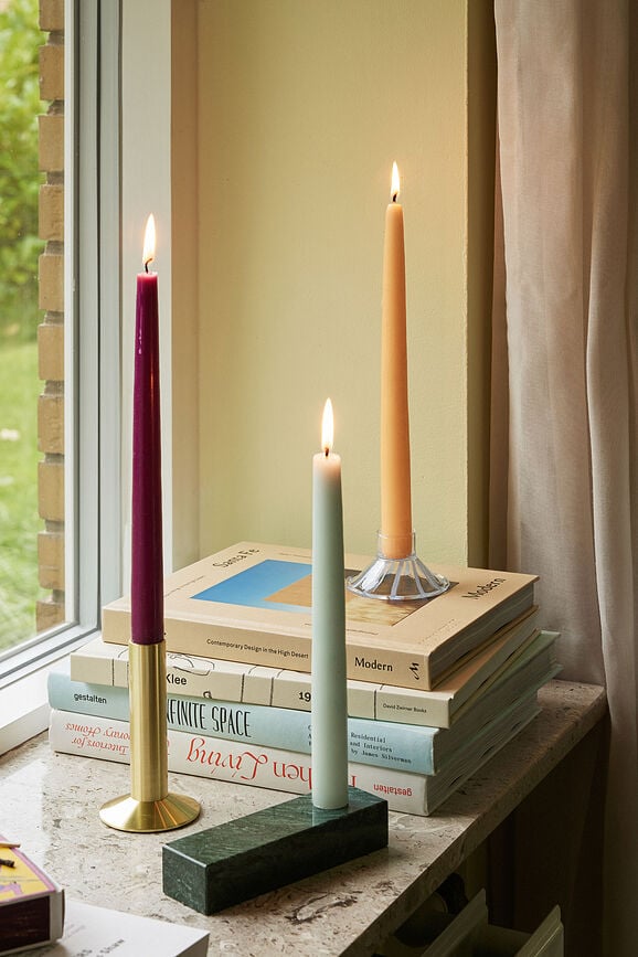 Heir Svijećnjak za klasičnu svijeću svijetloplavi