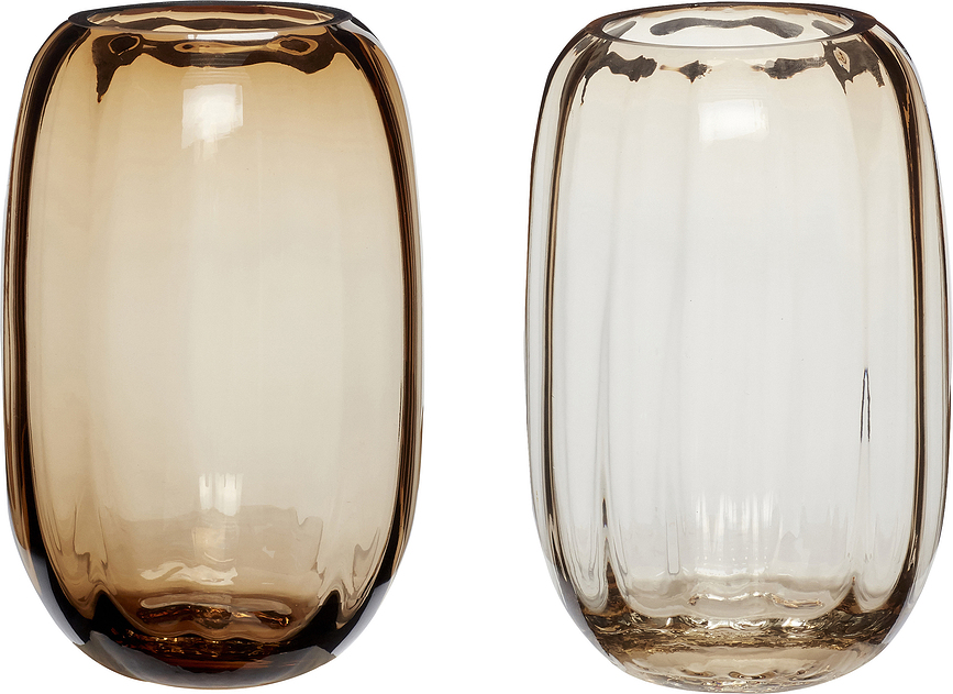 Hübsch 280805 Vase, Lot de 2