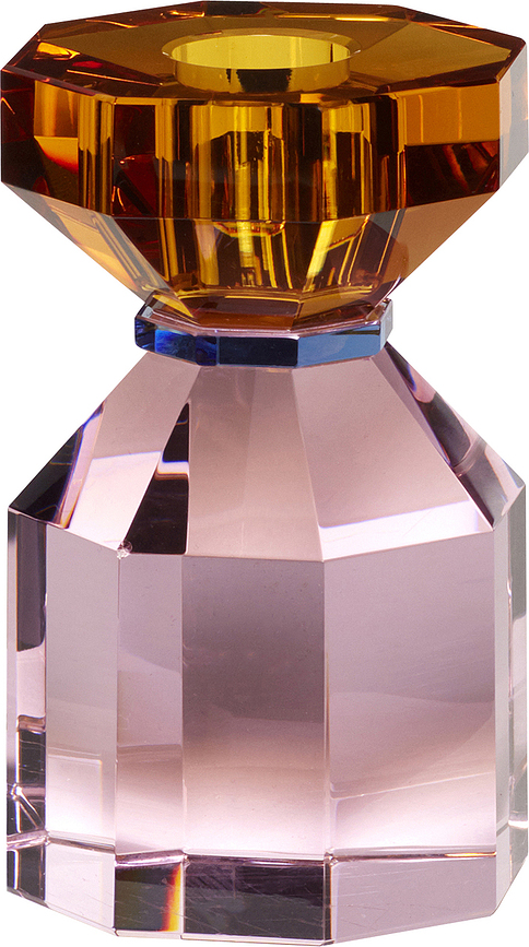 Hübsch 340907 Bougeoir, en cristal