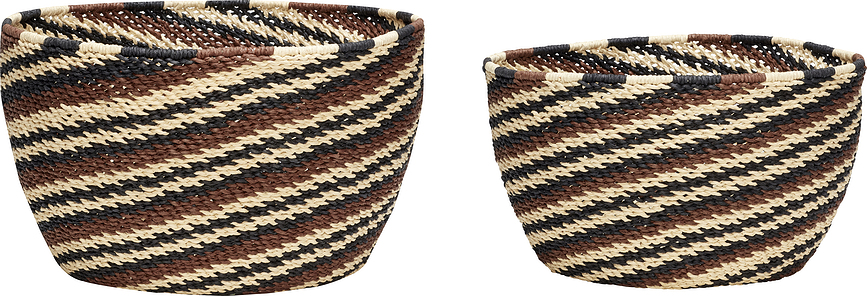 Hübsch 511110 Panier, Lot de 2