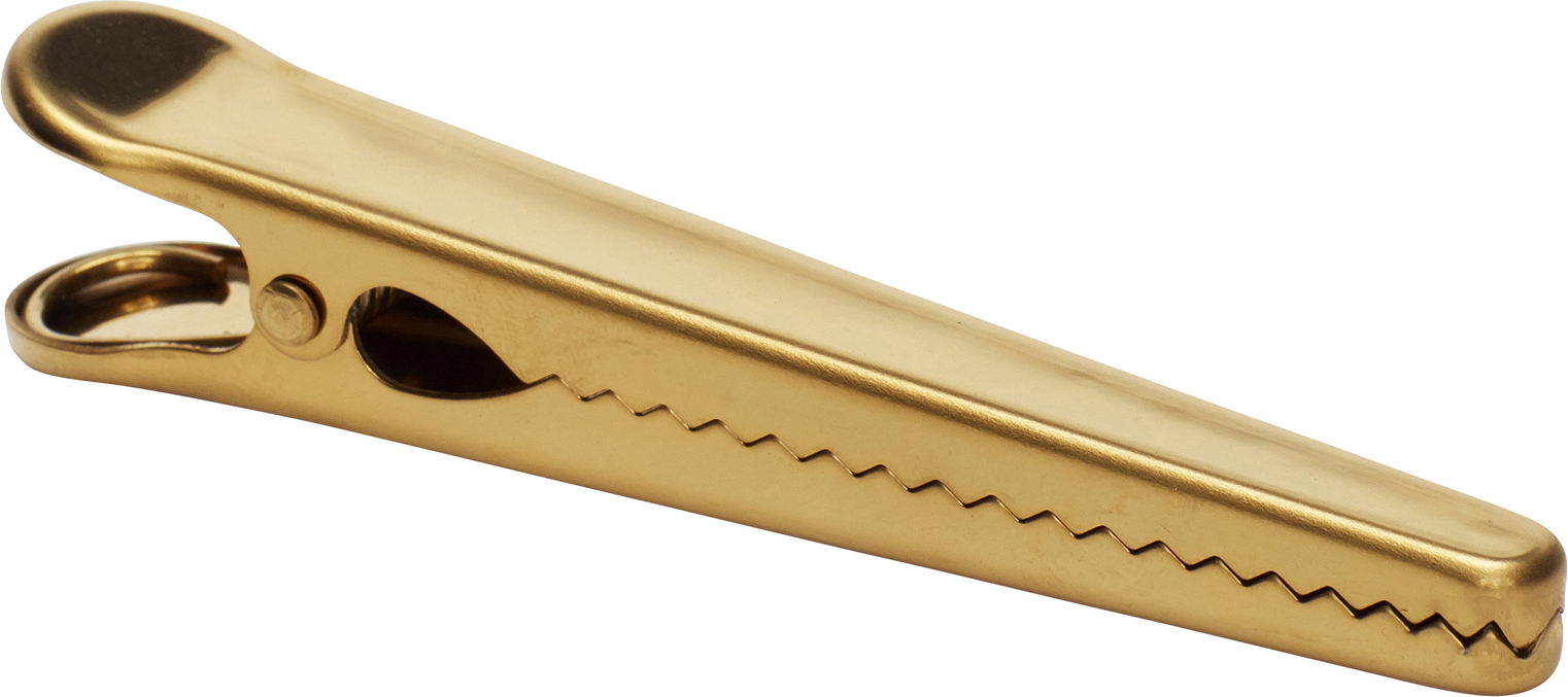Hübsch 640925 Klammer goldfarben 8 St.