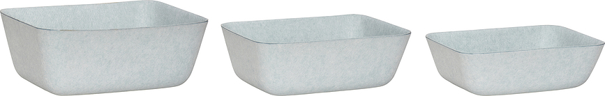 Hübsch 680904 Panier, Lot de 3