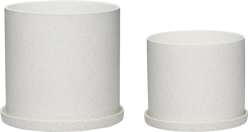 Hübsch 721103 Pots de fleurs, Lot de 2