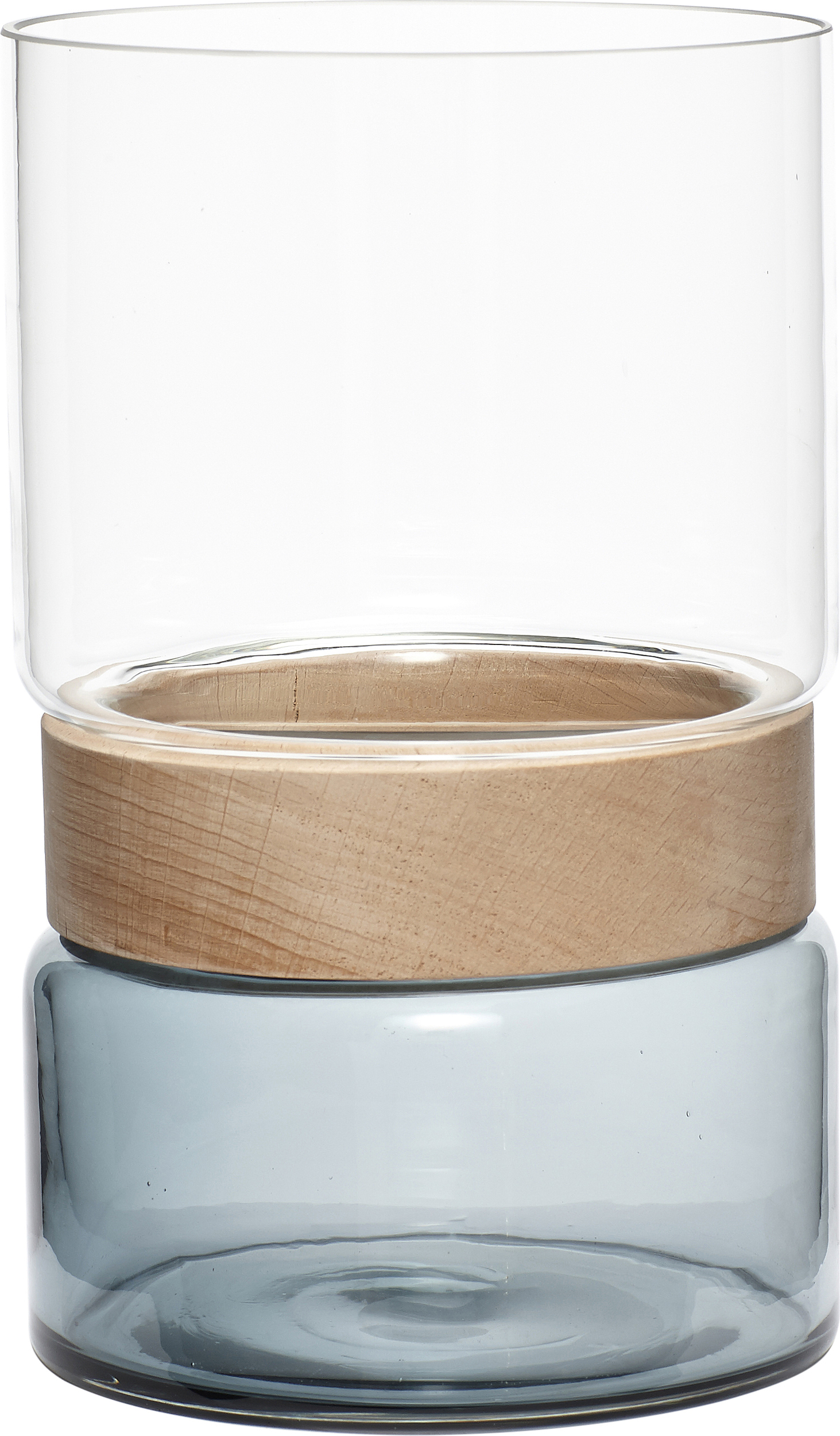 Hübsch 959011 Vase blau