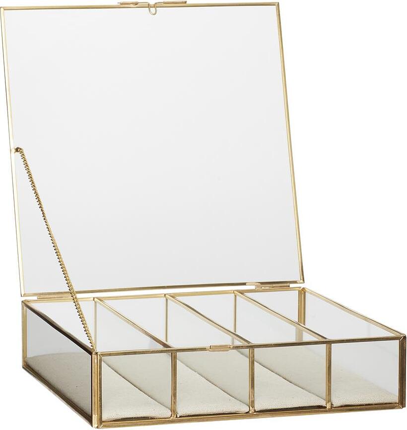 Hübsch Boîtes de rangement, en verre, Lot de 2