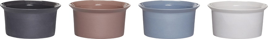 Hübsch Bol 320603, en porcelaine, Lot de 4