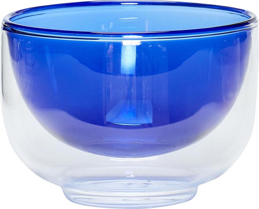 Hübsch Bol à double paroi, 13 cm, bleu