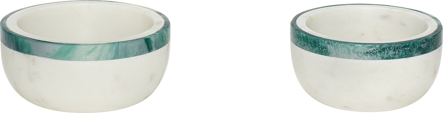 Hübsch Bols 510516, en marbre, Lot de 2