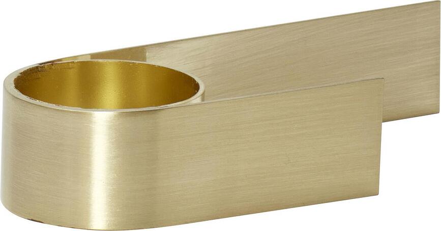 Hübsch Bougeoir pour bougies chauffe-plat 12 cm, métal, laiton
