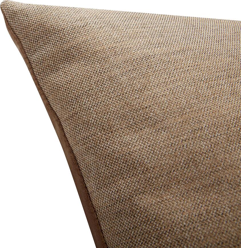 Hübsch Coussin, 40 x 60 cm, velours, ambre