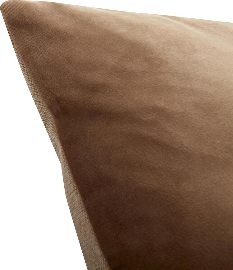 Hübsch Coussin, 40 x 60 cm, velours, ambre