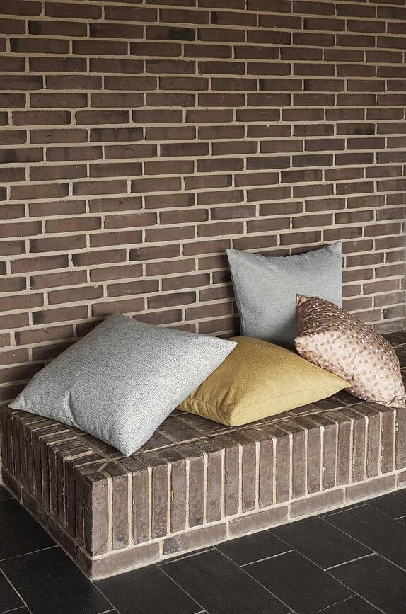 Hübsch Coussin Décoratif, chiné, bleu