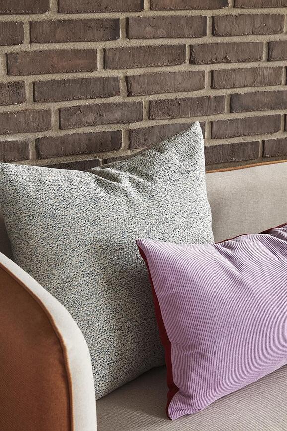 Hübsch Coussin Décoratif, chiné, bleu