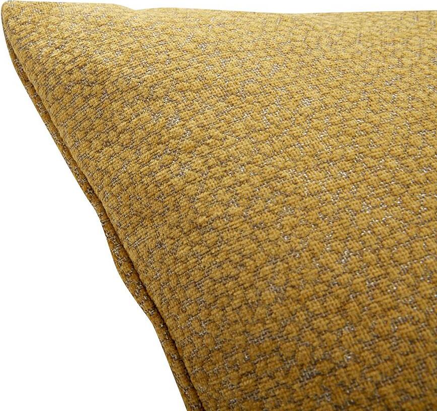 Hübsch Coussin Décoratif gaufré, jaune