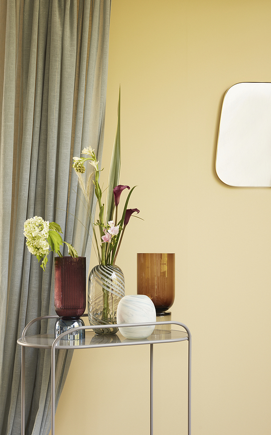 Hübsch Desserte avec plateau miroir, grise