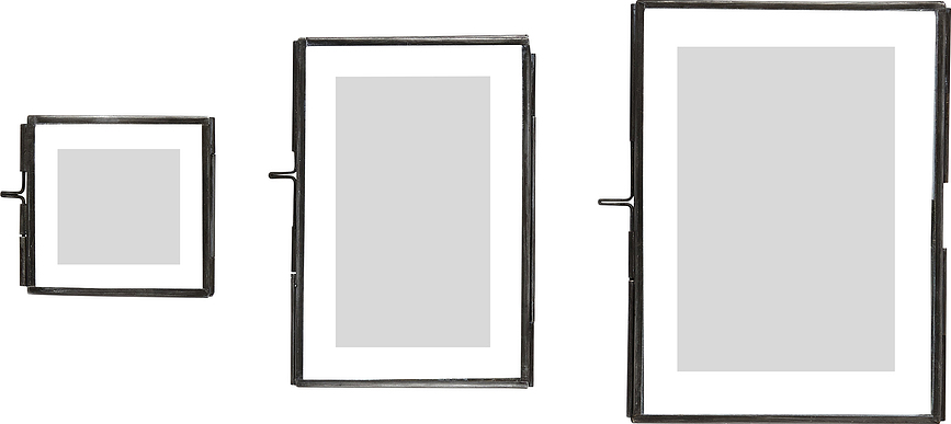 Hübsch Fotoraam metall 3 tk.