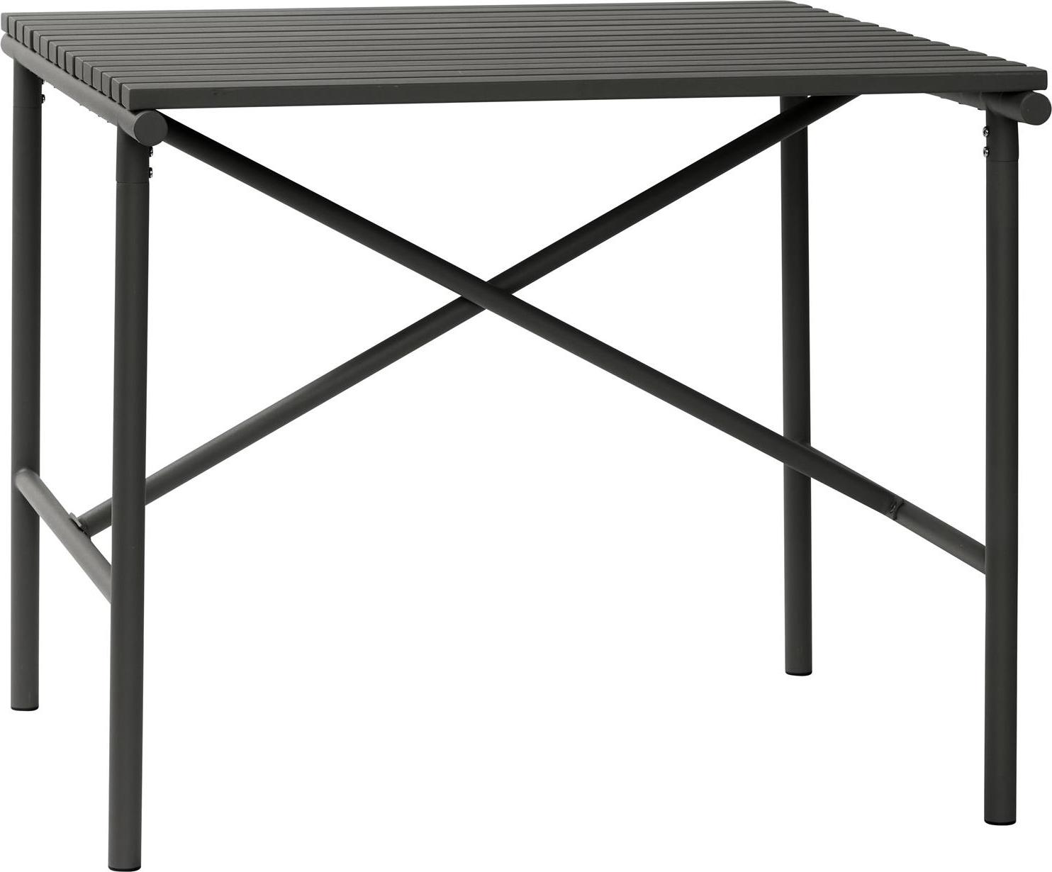 Hübsch Gartentisch 90 cm schwarz eisern