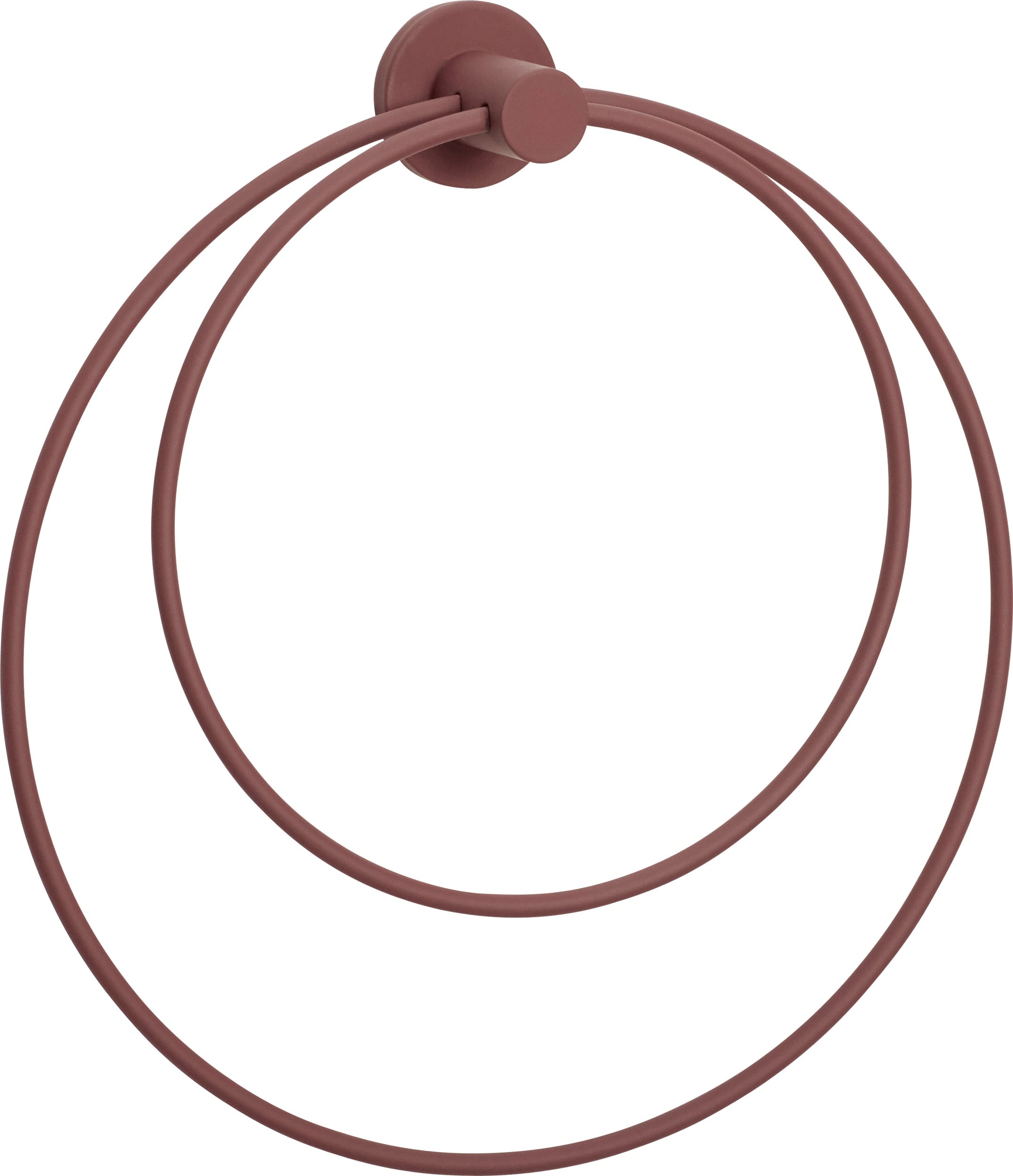 Hübsch Handtuchhalter rund Bordeauxrot