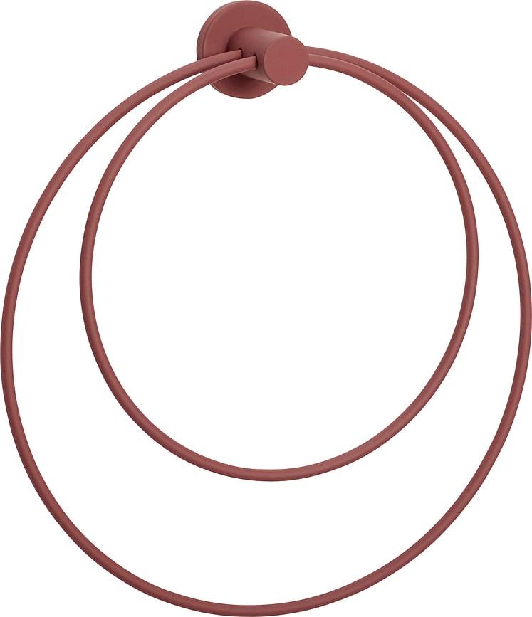 Hübsch Handtuchhalter rund Bordeauxrot