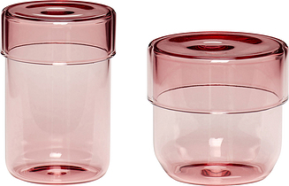 Hübsch Hoiukonteiner toru roosa klaas 2 tk.