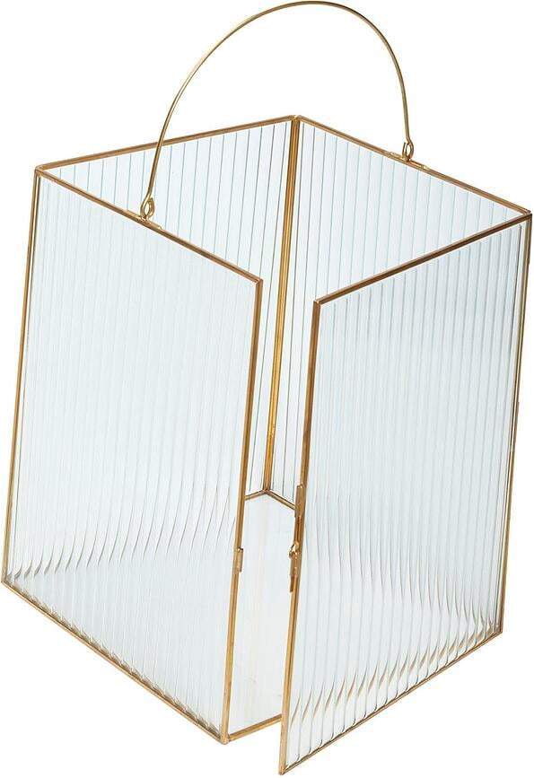 Hübsch Lanternes, en verre, Lot de 2