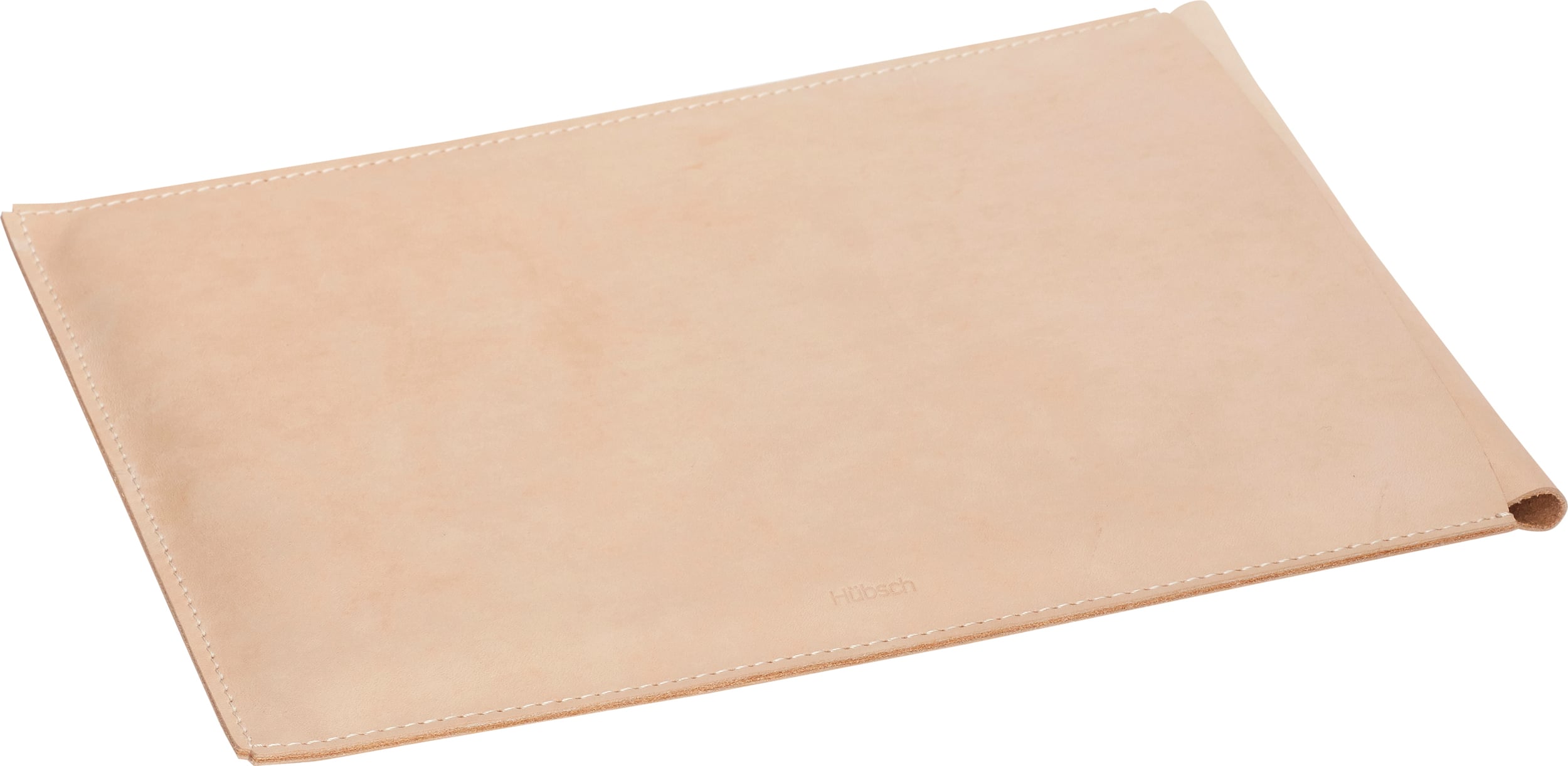 Hübsch Laptopetui 13 beige Naturleder
