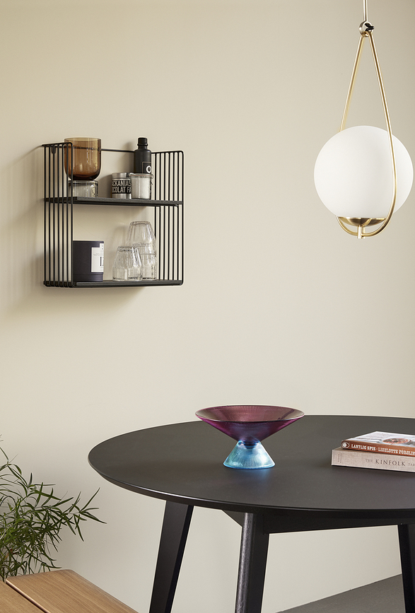 Hübsch Μπολ με πόδι, γυάλινο, ροζ-γκρι