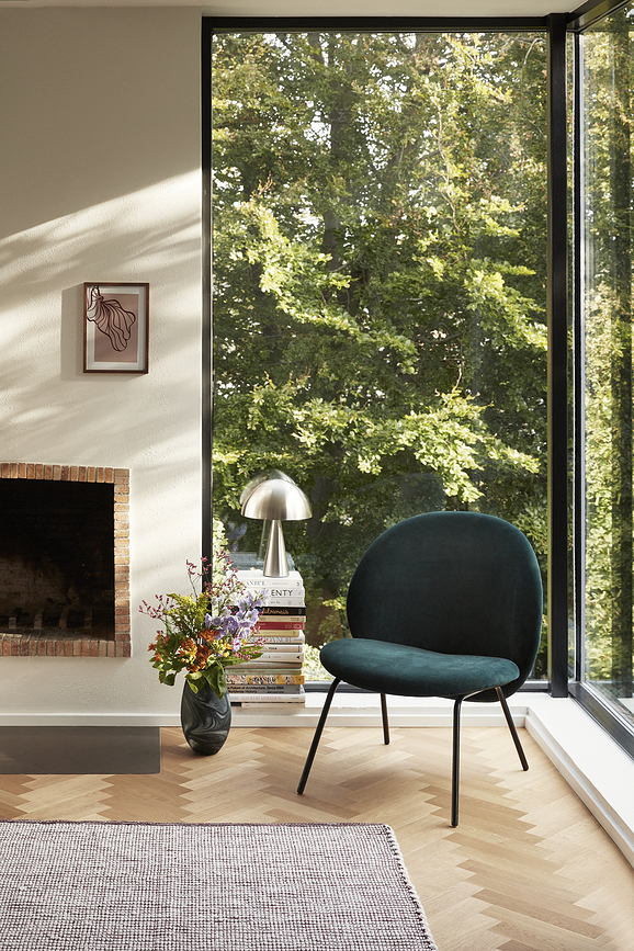 Hübsch Namizna svetilka, 33 cm, srebrna, kovinska