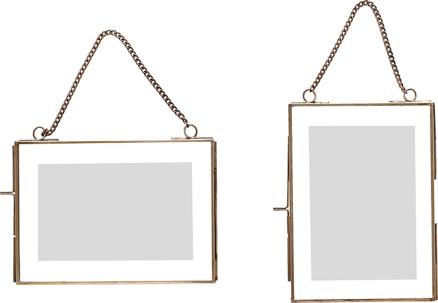 Hübsch Okvir za slike z verižico, 2 kosa