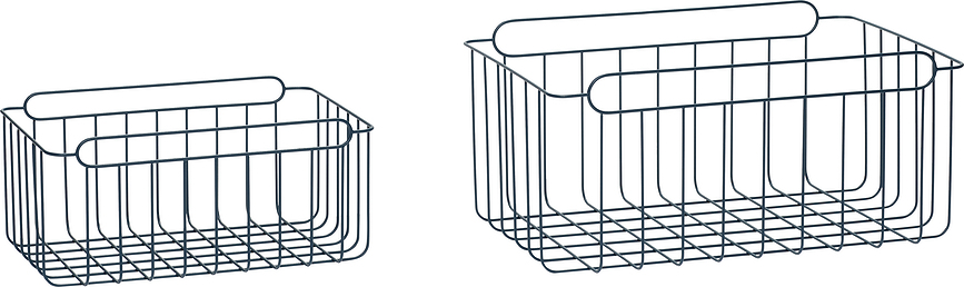Hübsch Panier 940705, Lot de 2