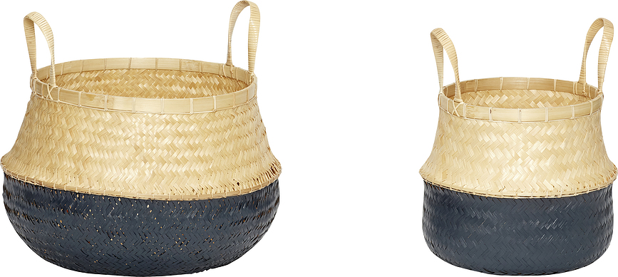 Hübsch Panier, en bambou, Lot de 2