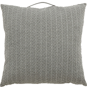 Hübsch Pillow 60 x 60 cm grey with a handle