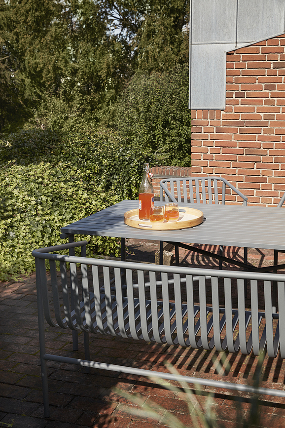 Hübsch Plateau carré, en bois, Lot de 2