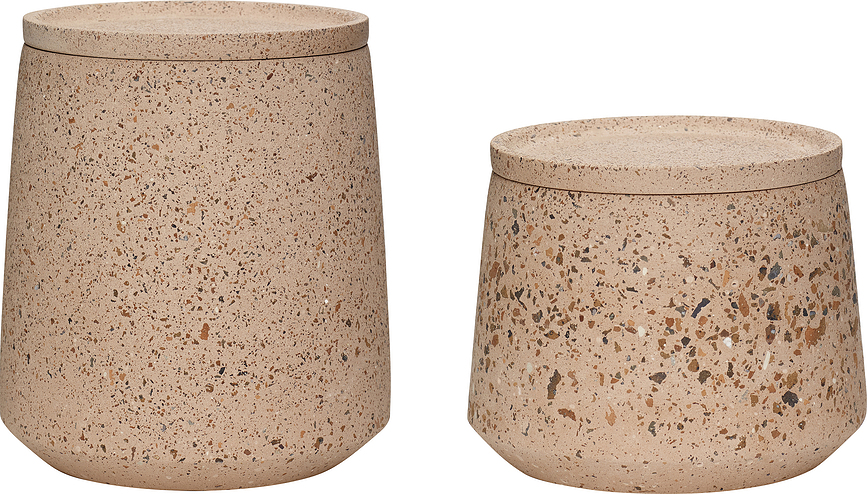 Hübsch Posoda s pokrovom, 2 kosa