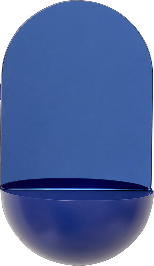 Hübsch Pot de Fleurs Suspendu, en métal, bleu