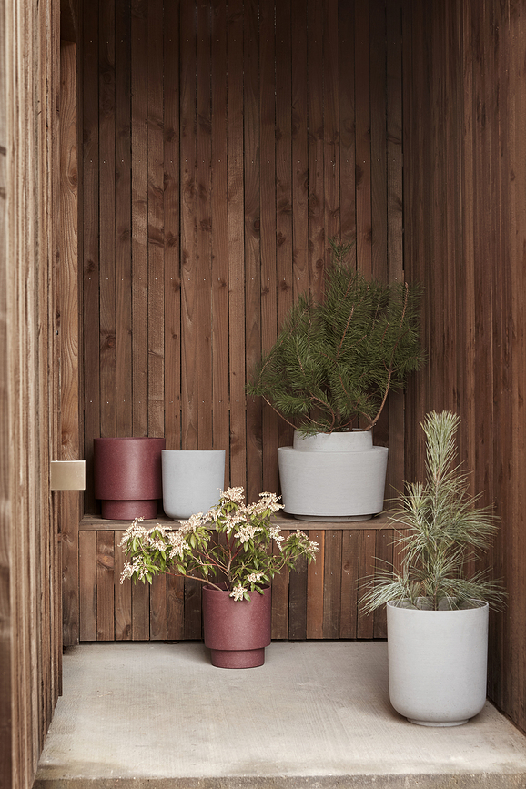 Hübsch Pots de fleurs 900904, Lot de 2