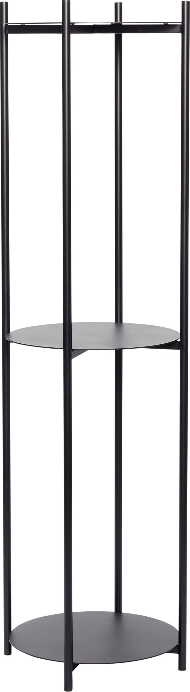 Hübsch Regal schwarz Metall mit 3 Ablagen