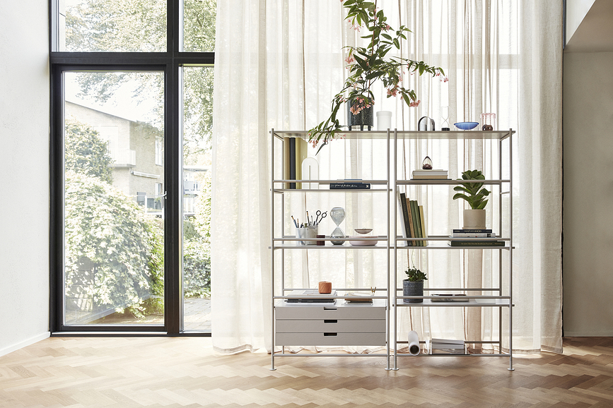 Hübsch Serre-livre, en verre dépoli