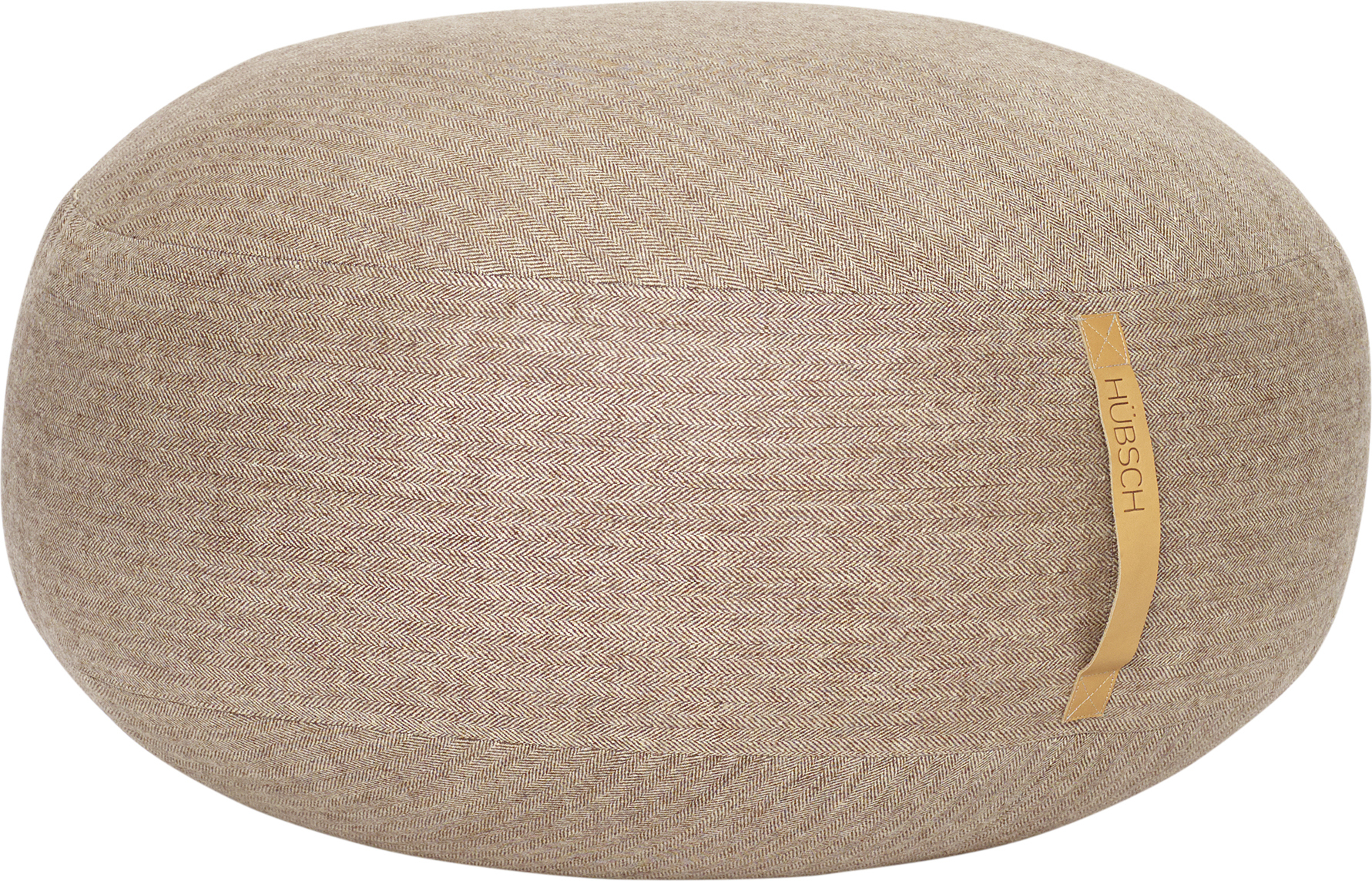 Hübsch Pouf 70 cm beige abgeflacht