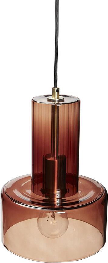 Hübsch Suspension 27 cm, en verre, vert clair