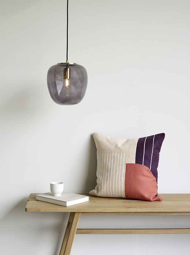 Hübsch Suspension 30 cm, blanche, en verre