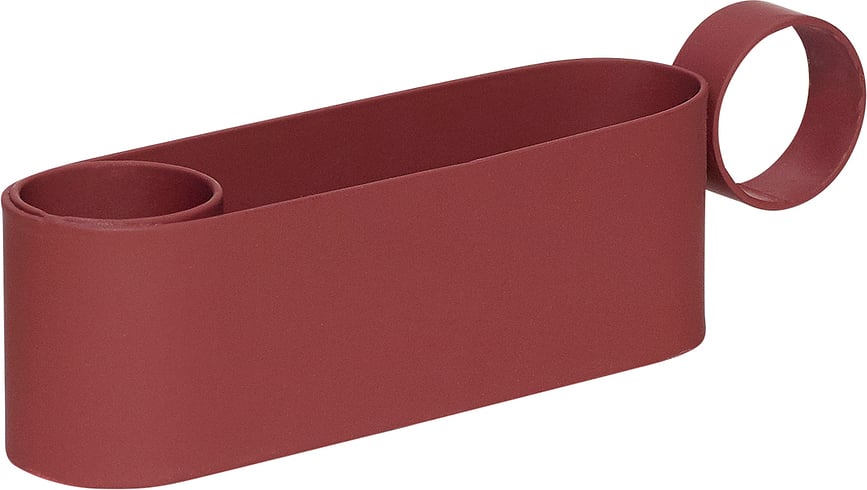 Hübsch Svijećnjak s ručkom bordo